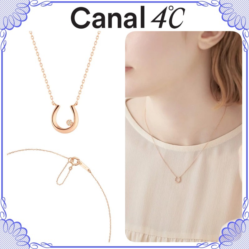 大人気!! Canal 4℃ シルバー 馬蹄デザイン ネックレス
