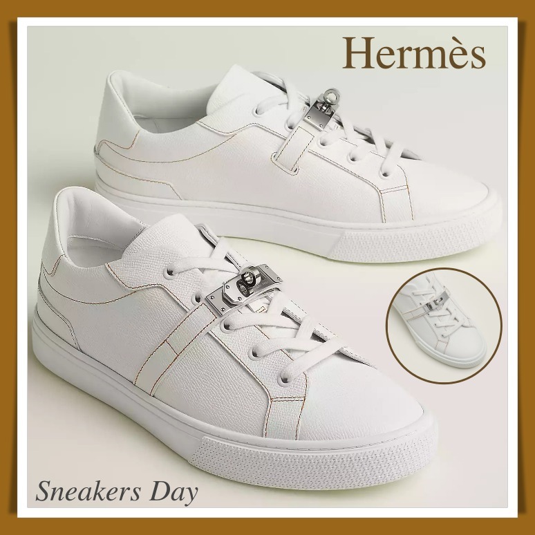【HERMES】シルバーケリーバックルがアクセント☆Day スニーカー