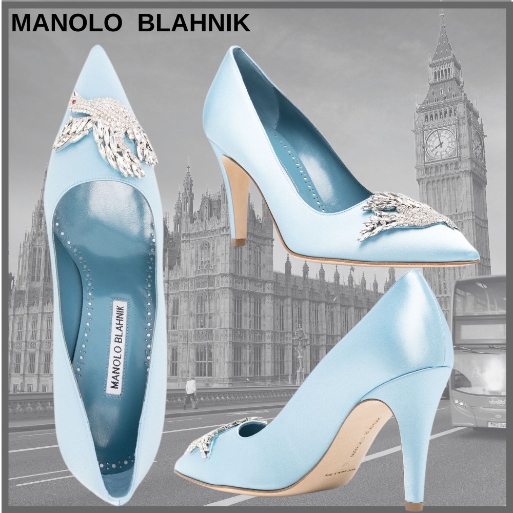 【MANOLO BLAHNIK 】★Palos 90mm パンプス