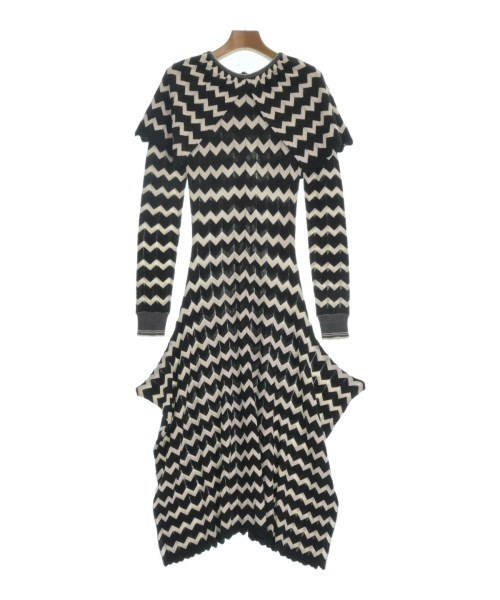 STELLA McCARTNEY ワンピース 黒x白(総柄) 2318623D0107