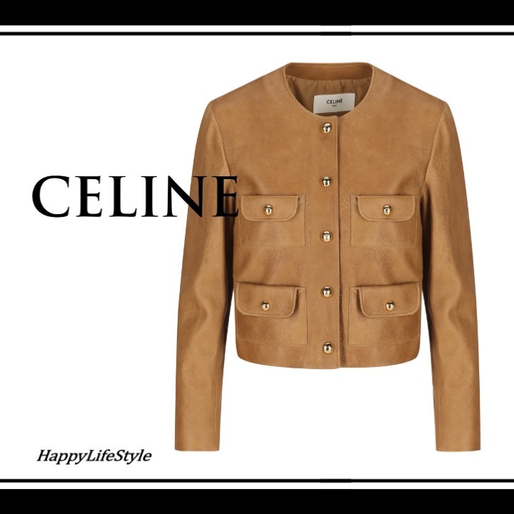 心ときめく◇PURE COLLAR ジャケット◇CELINE