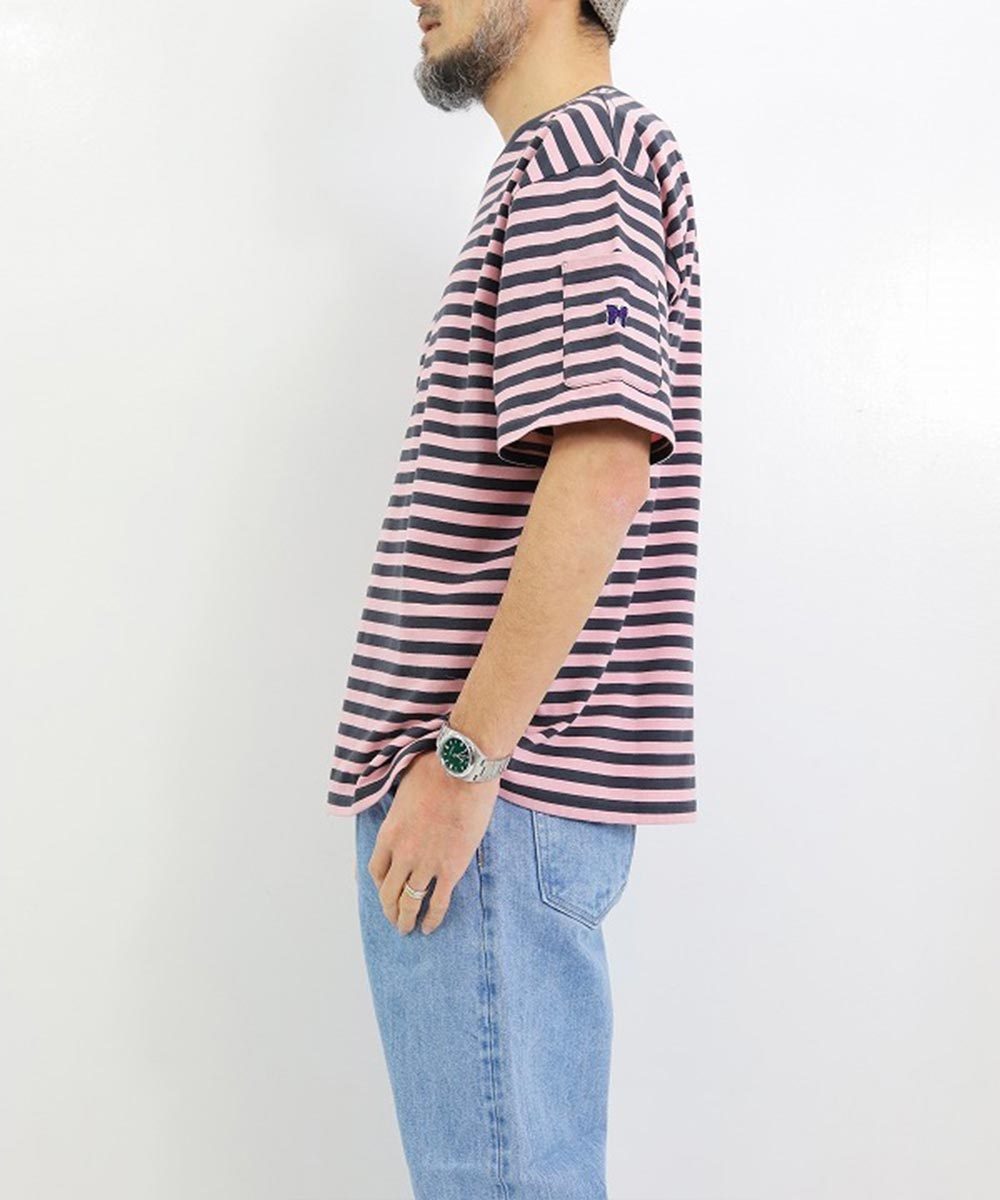 【Needles】ボーダー 半袖 Tシャツ ロゴ コットン すぐ届く Needles】ボーダー 半袖 Tシャツ ロゴ コットン すぐ届く