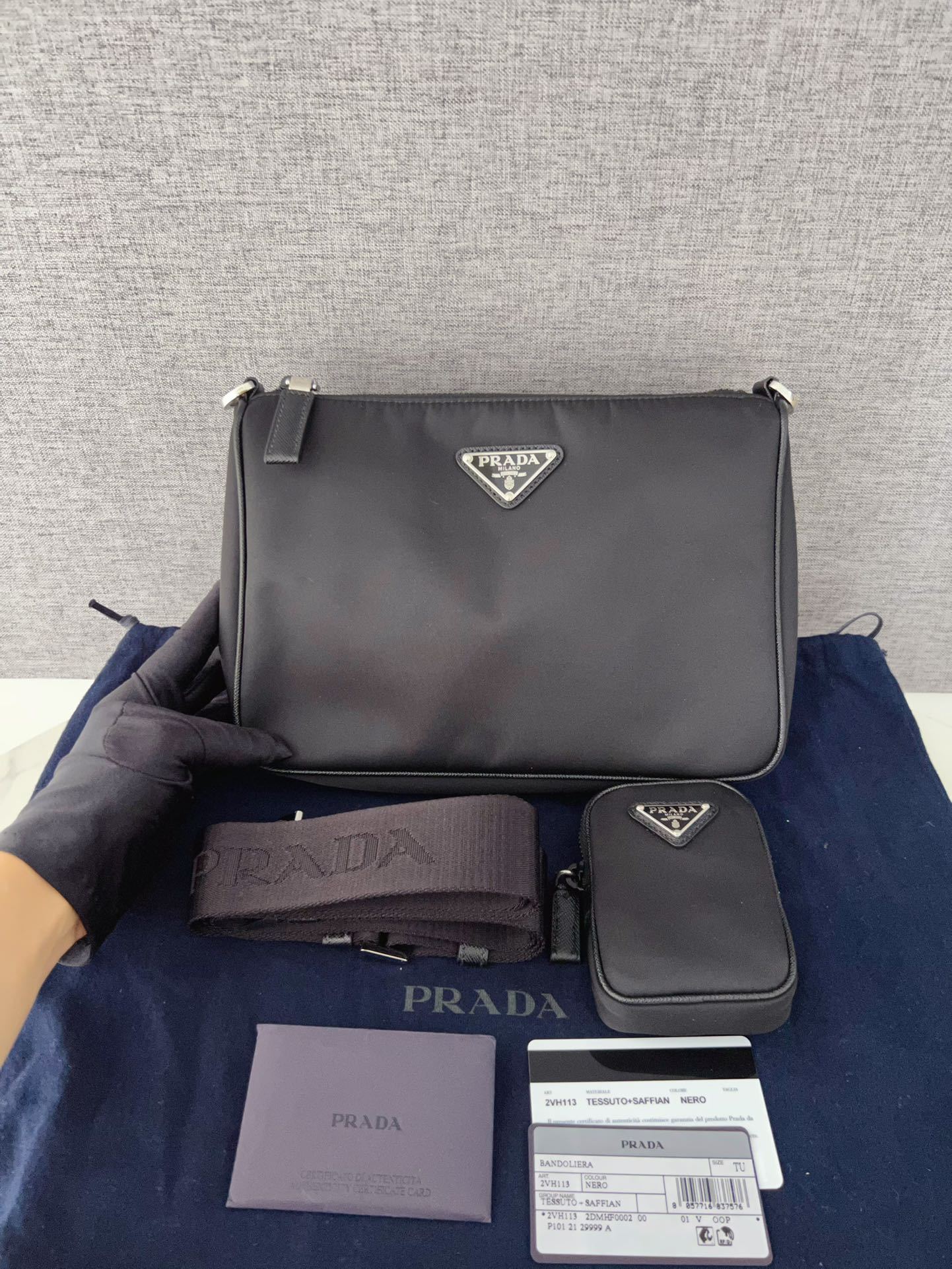 ★送料込★PRADA リナイロンショルダーバッグ