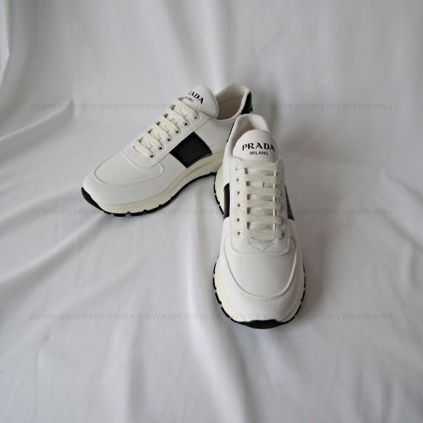 PRADA□【国内発】レザー ナイロン メンズスニーカー2EG350
