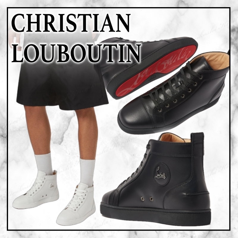 ◆CHRISTIAN LOUBOUTIN◆ルイ レザー ハイトップ スニーカー◆