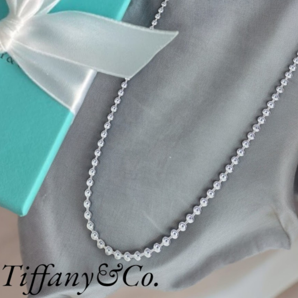 【Tiffany & Co】Beaded Chain Sterling silver ネックレス