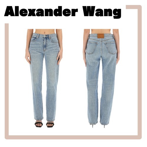 [Alexander Wang]ミッドライズ ストレートレッグ ジーンズ