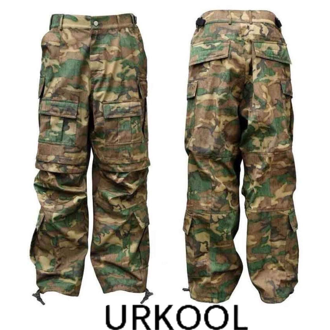 URKOOL カモフラージュ ミリタリー カーゴパンツ