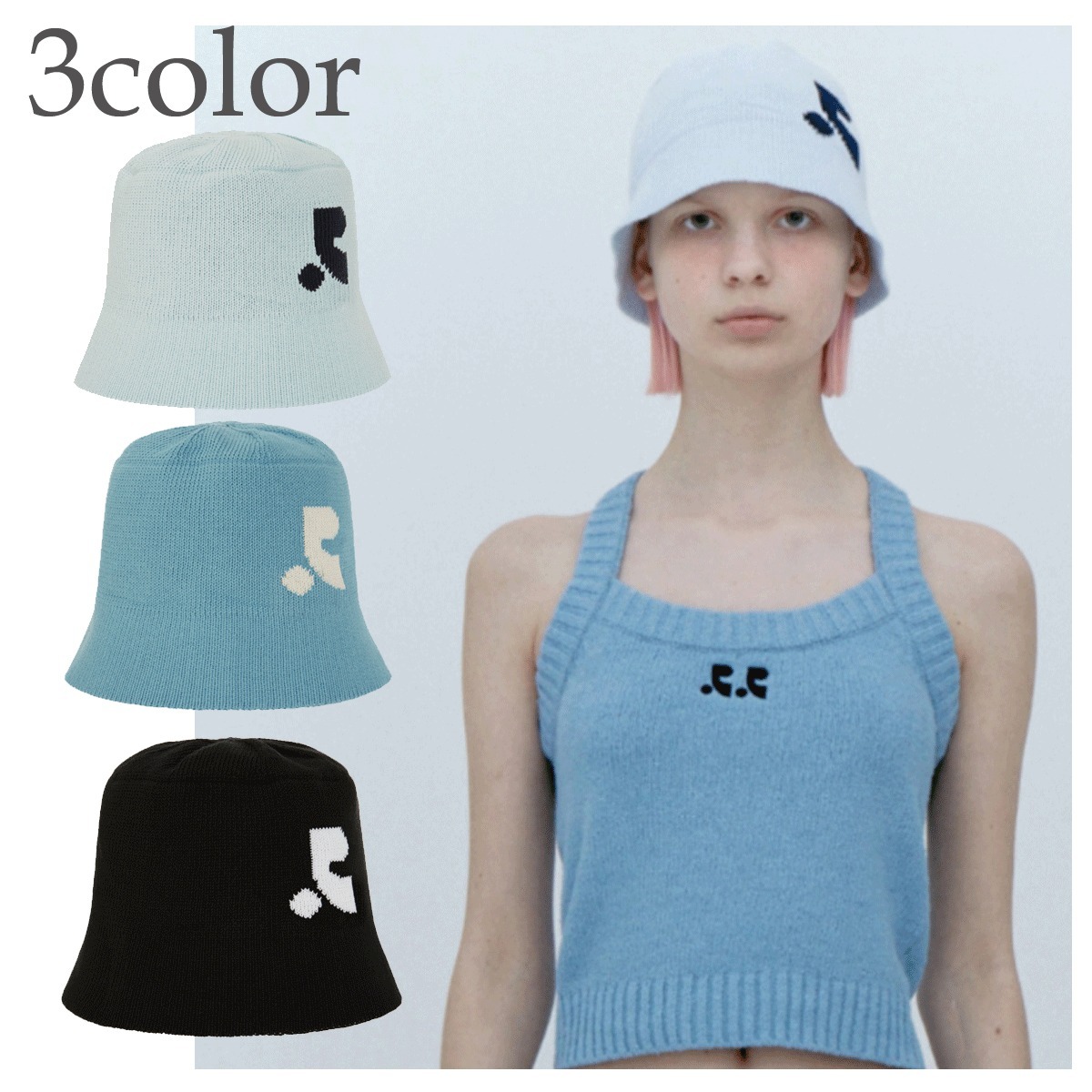 ハット Rest & Recreation KNIT BUCKET HAT 4BFK619