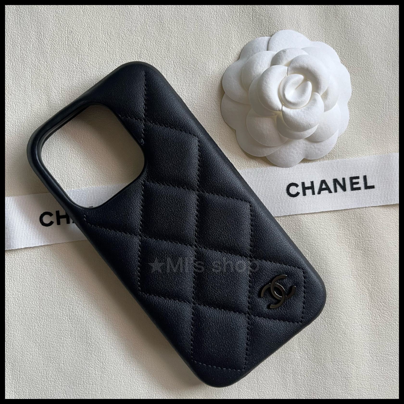 【オールブラック♪】CHANEL フォンホルダー iPhone