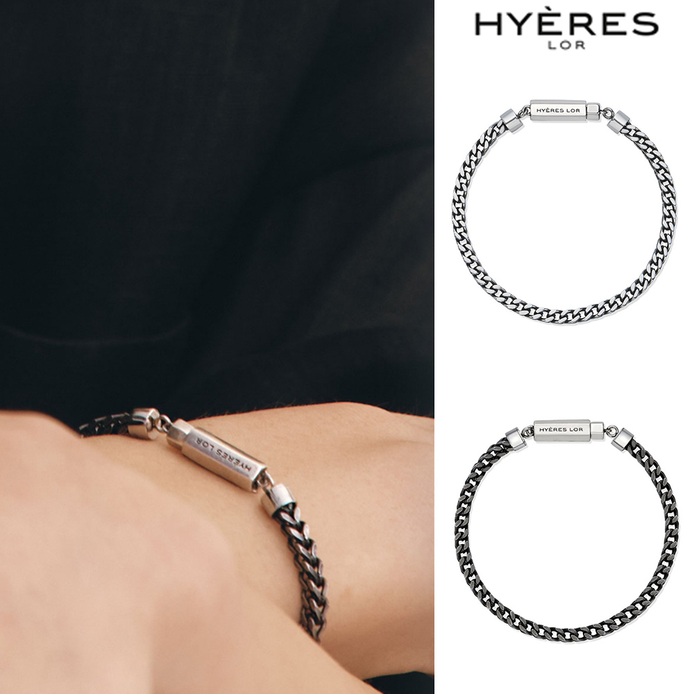 【HYERES LOR】24SS★ (W) Curve Box Antique Chain Bracelet
