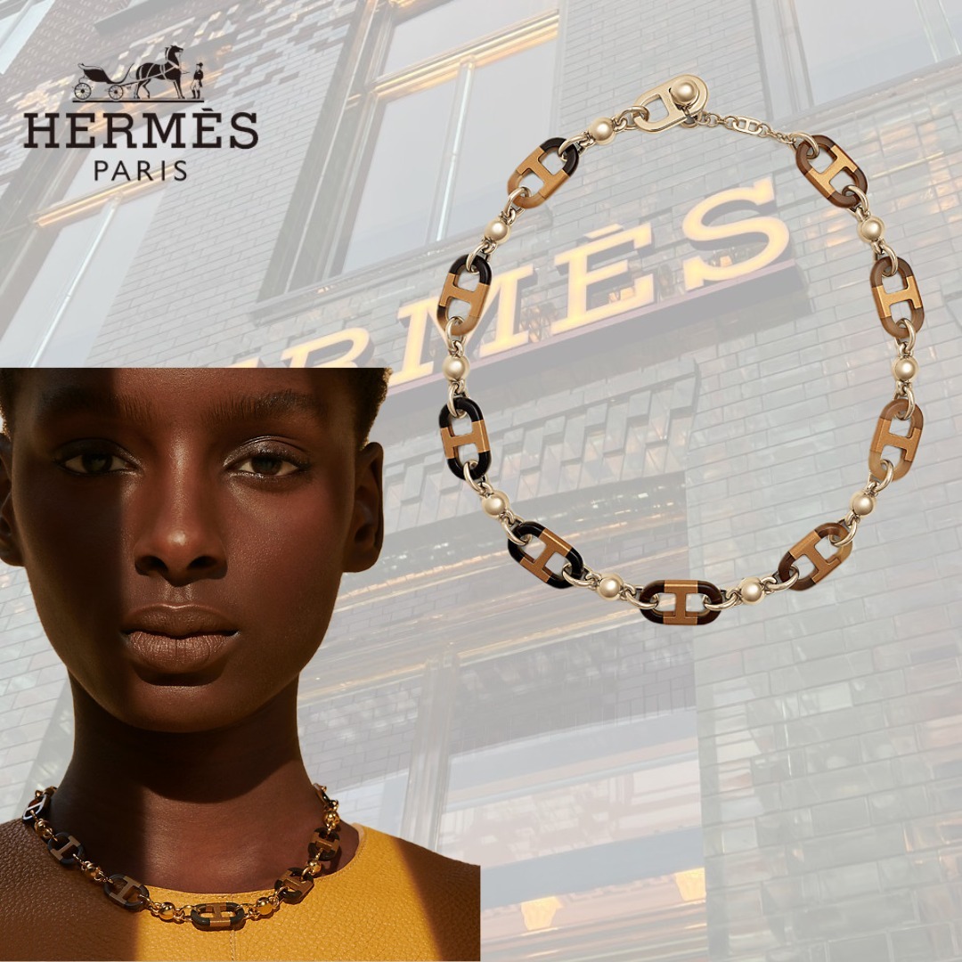 【シンプルなコーデに似合う】HERMES sur Mer チョーカー
