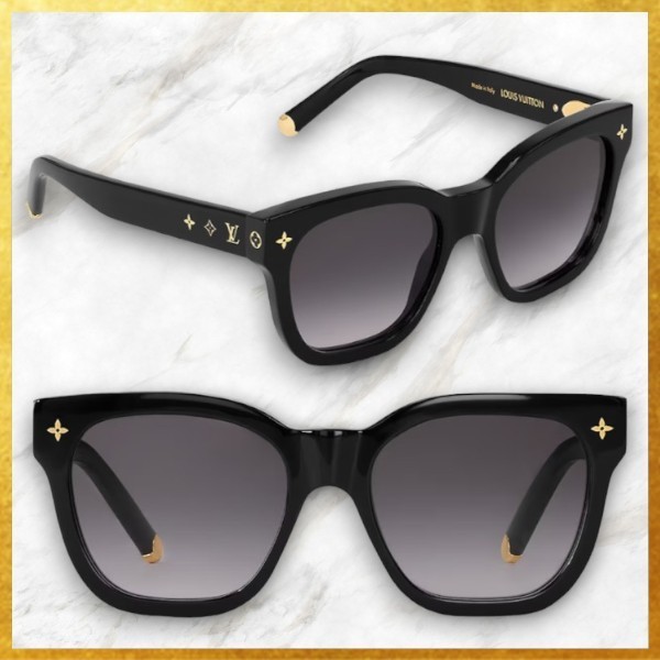 日本未入荷 LouisVuitton モノグラム スクエア サングラス Black