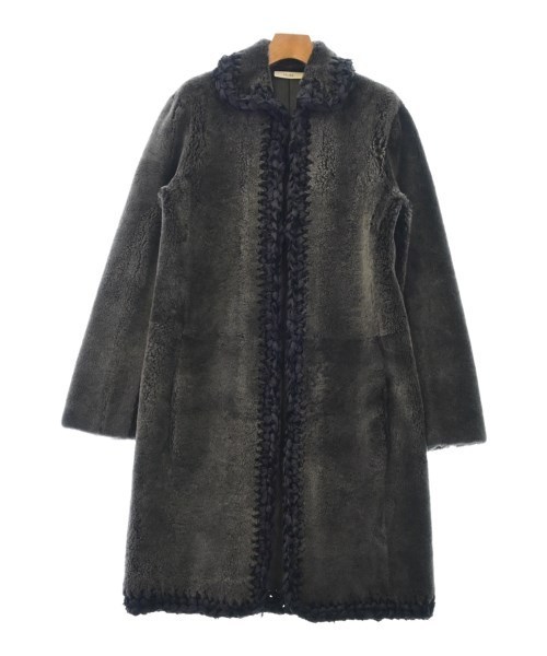 CELINE セリーヌ ムートンコート グレー 36(XS位) 4601824J0101