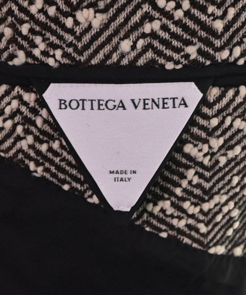 BOTTEGA VENETA チェスターコート 茶系x白 4103923A0014 BOTTEGA VENETA チェスターコート 茶系x白 4103923A0014