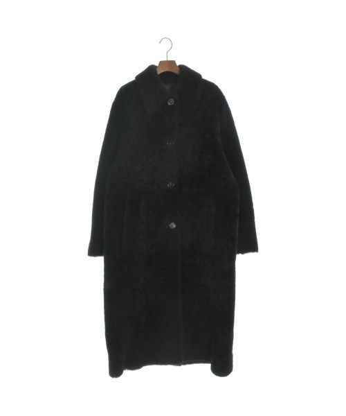 BOTTEGA VENETA ムートンコート 黒xこげ茶 4103923M0193