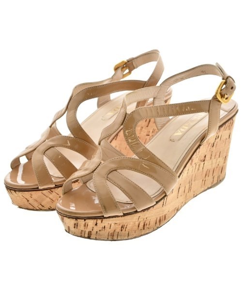 PRADA プラダ パンプス ベージュ -(24cm位) 4103723O0171