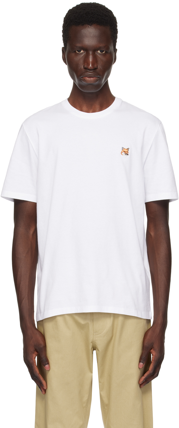 【関税込み】Maison Kitsune ホワイト フォックスヘッド Tシャツ