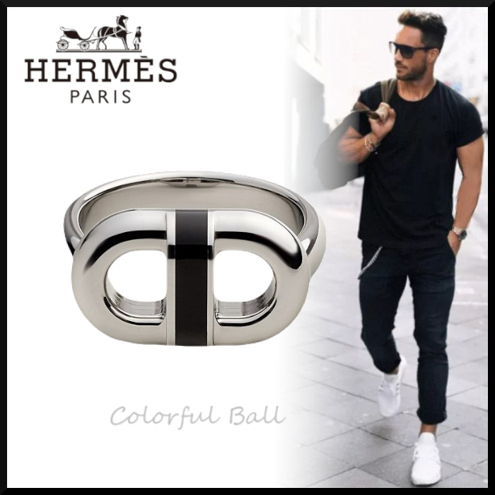 【お洒落メンズへ】HERMES Maillon ring リング マイヨン