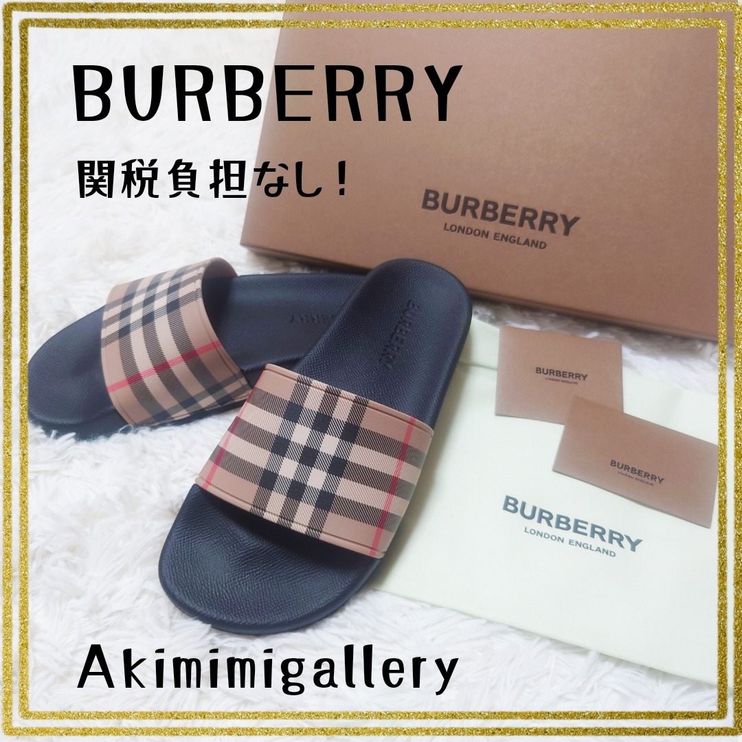 関税込＊国内発送 Burberry（バーバリー） チェックサンダル