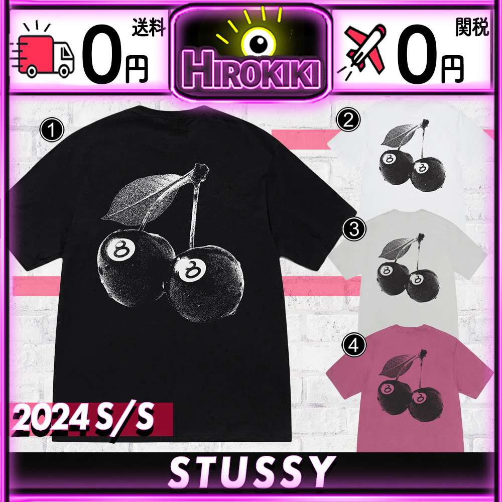 【本物保証 /関税・送料無料】Stussy Cherries Tee