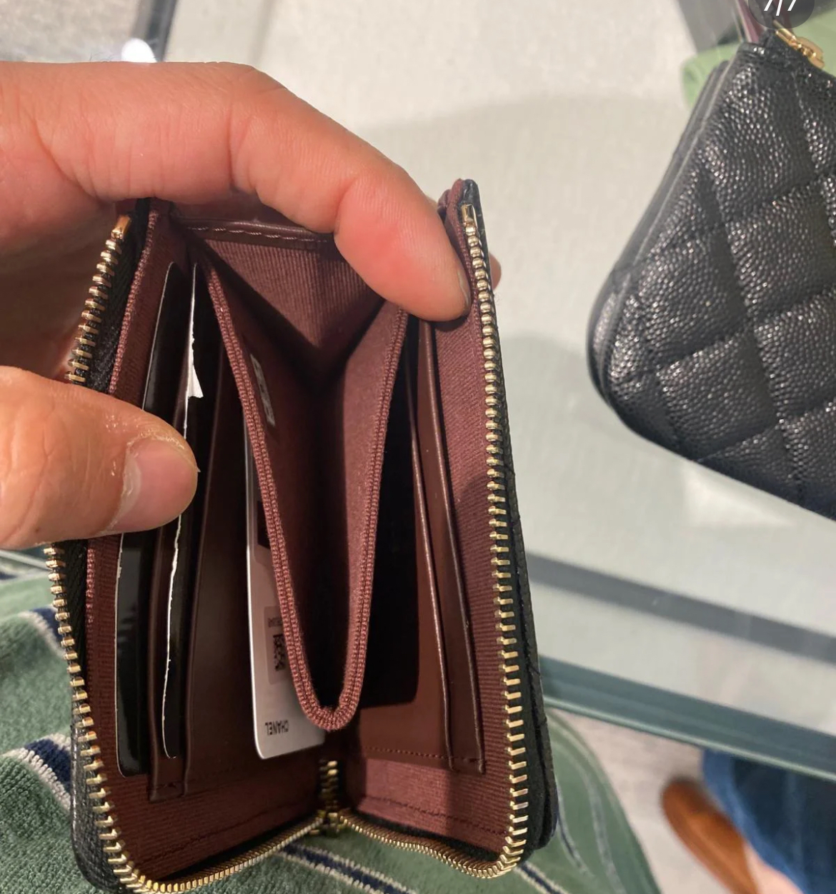 CHANEL《コンパクト！》 ウォレット ミニ 財布 メンズ ジップ