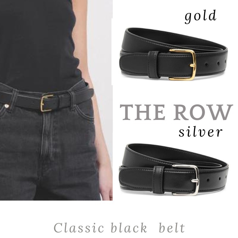 【関税送料込】THE ROWザ・ロウ Classic black  ベルト