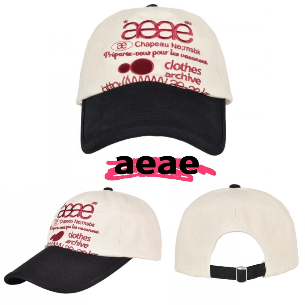 キャップ [aeae] WEB LOGO 5 PANNEL BALL CAP