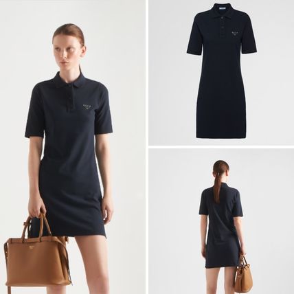 24SS】新作 ライトRe-Nylon ノースリーブドレス ◇プラダ