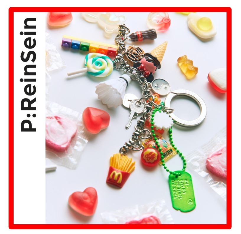☆人気☆【Reinsein】☆Kitsch mix pop candy party keyrin.g☆