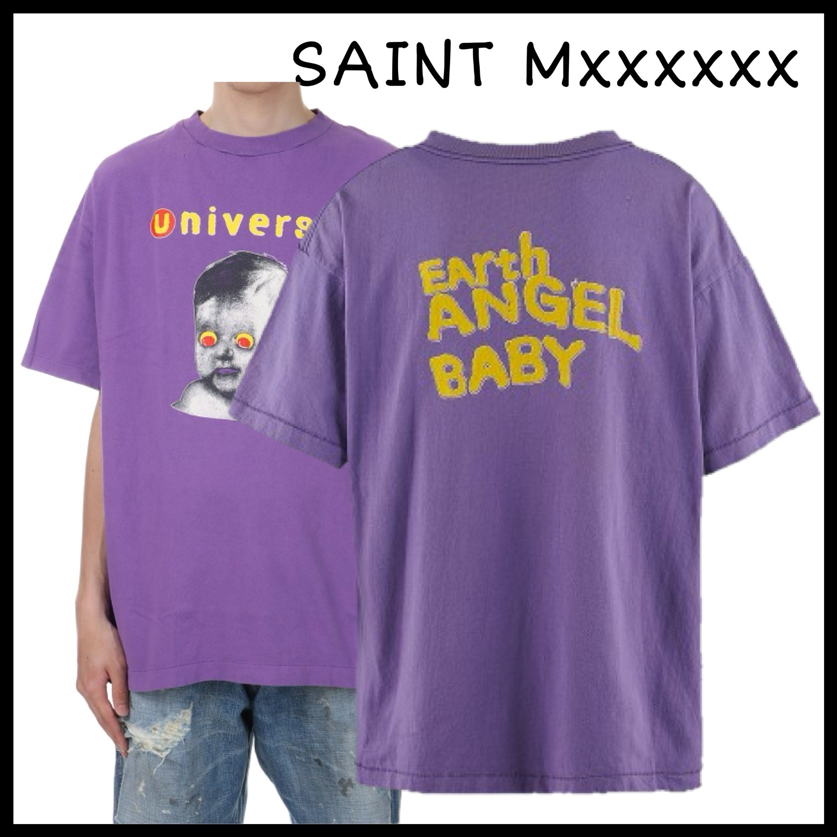 【大人気★】*Saint Mxxxxxx* SS TEE UNIVERSAL / PURPLE