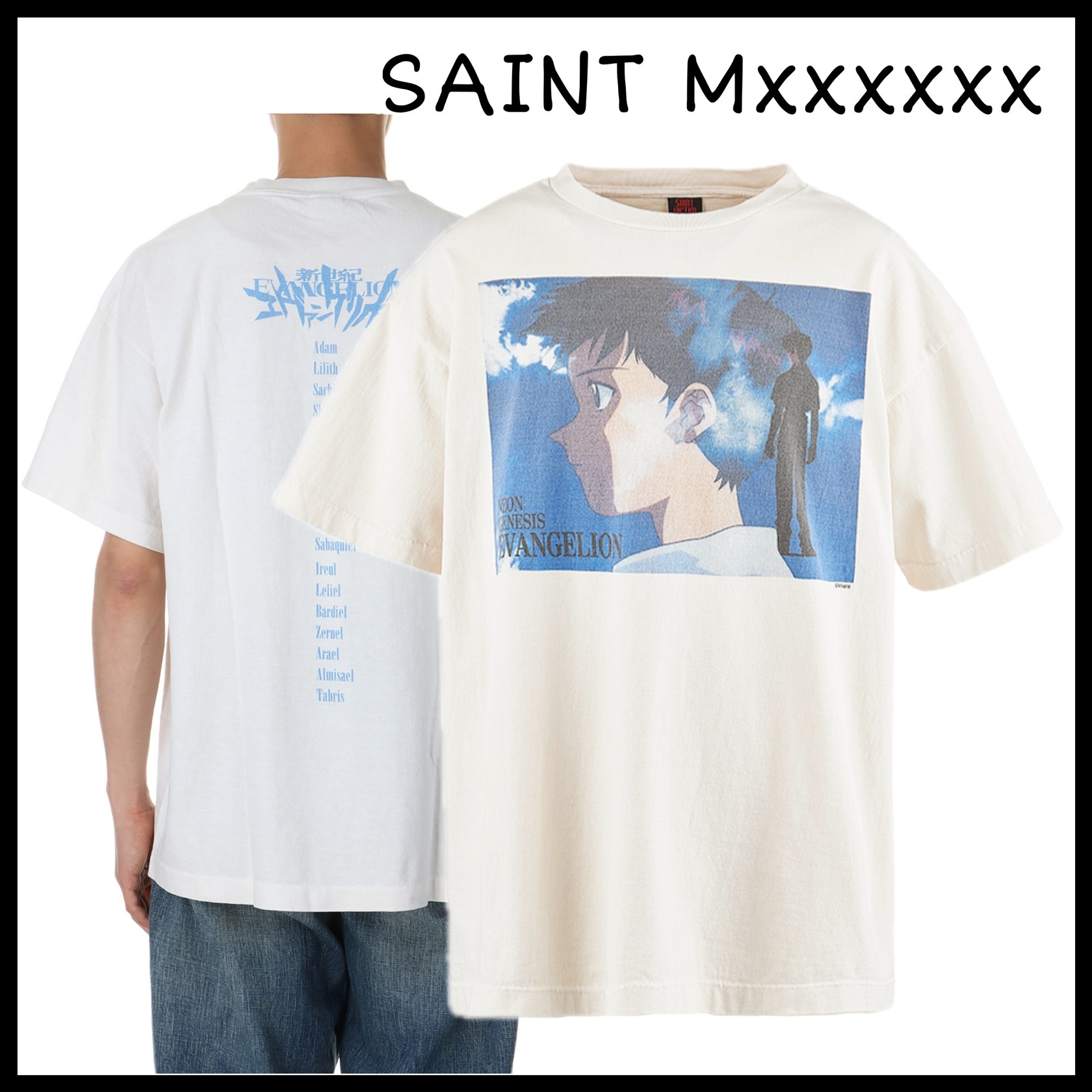 【大人気★】*Saint Mxxxxxx* EV_SS TEE SHINJI / WHITE