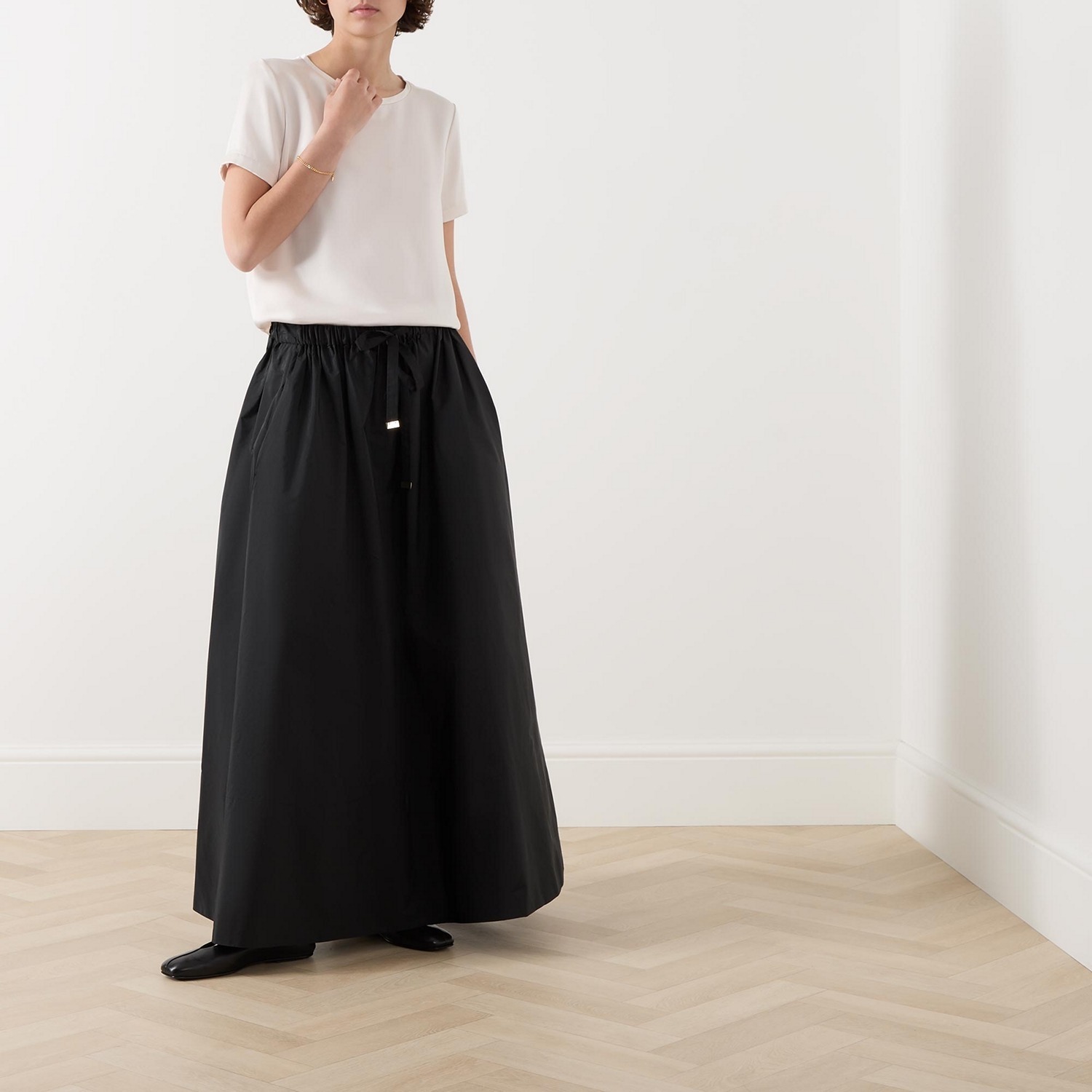《送料無料》MAX MARA Long taffeta skirt LYRIC