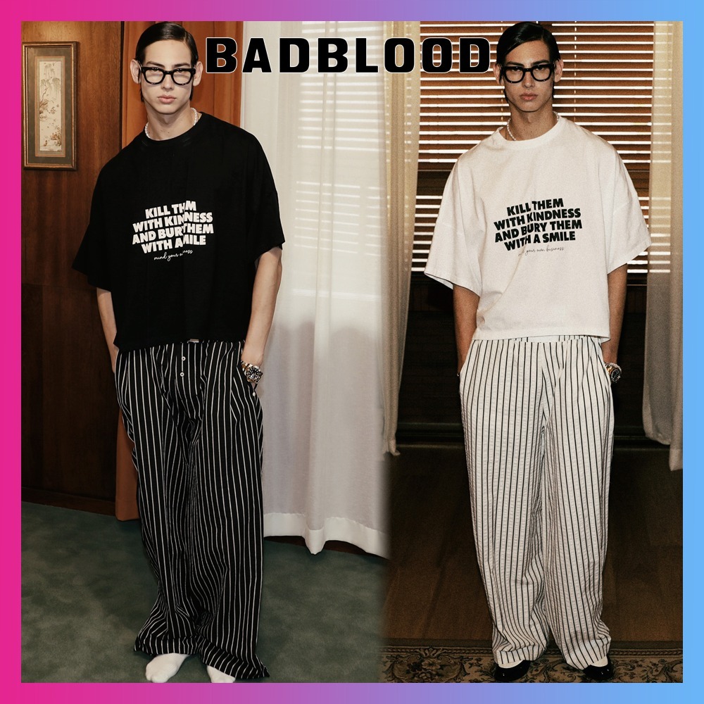 【BADBLOOD】キルデム オーバーフィット クロップ Tシャツ 全2色
