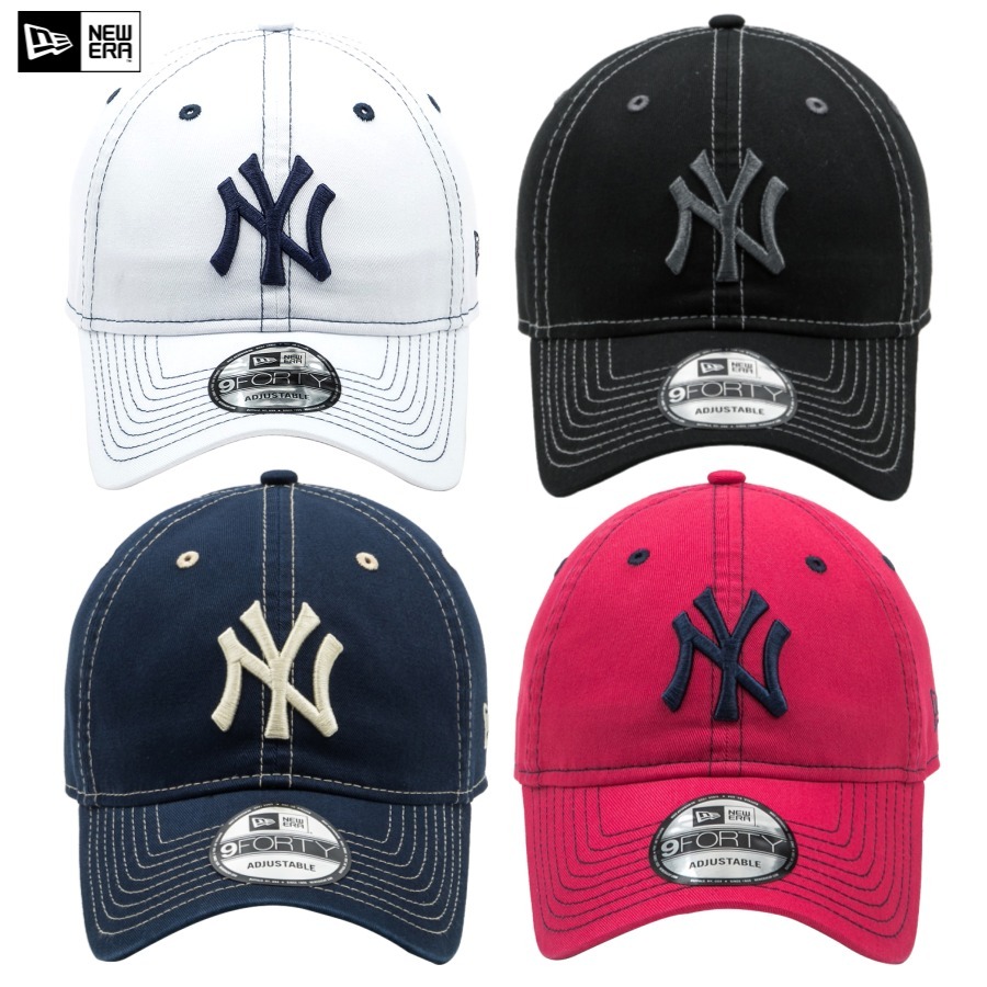 【New Era】★ MLB New York Yankees Stitch Basic Ball Cap ★