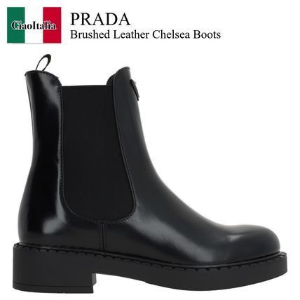 ショートブーツ・ブーティ Prada Leather Boots