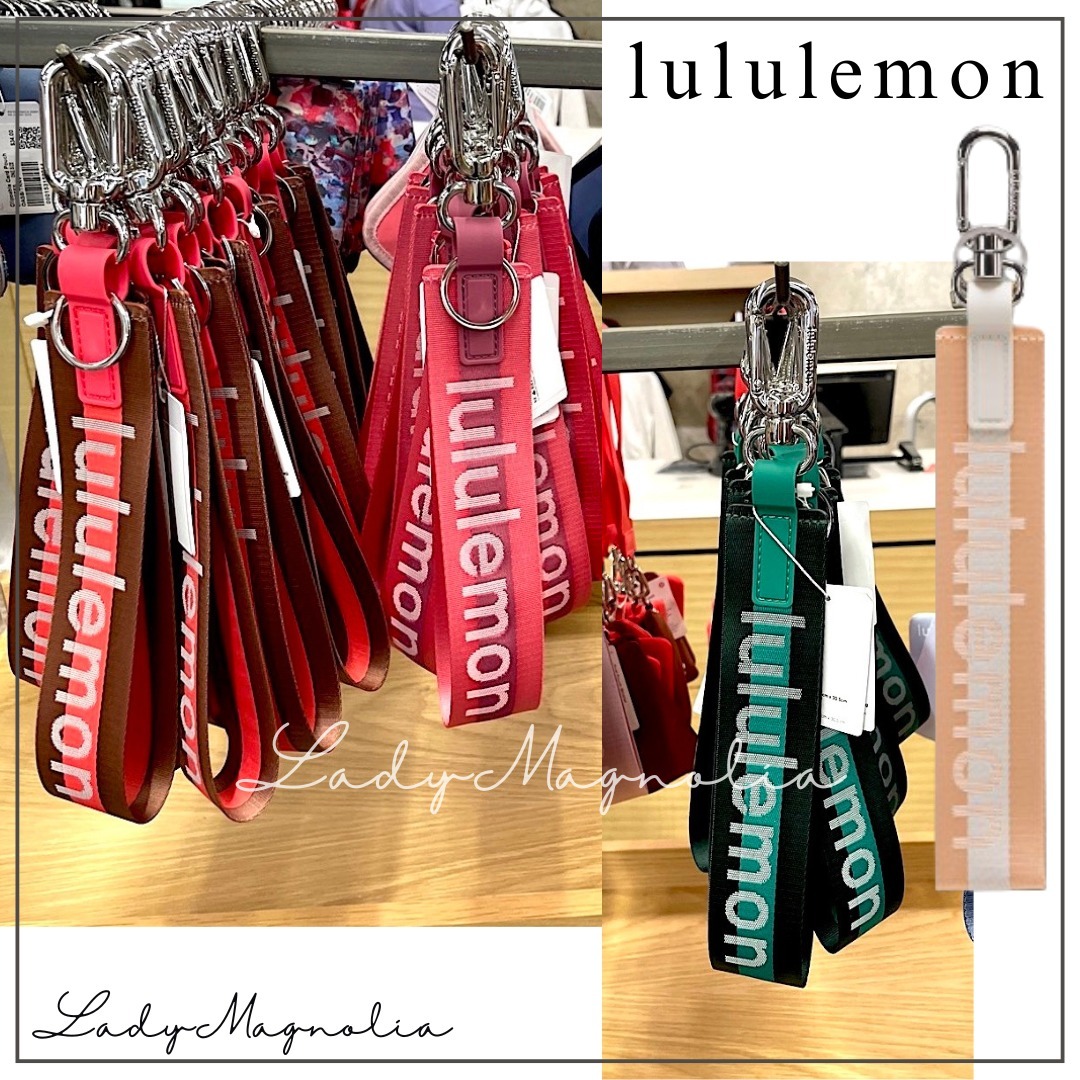 【lululemon】バイカラーが可愛いロゴ入りキーチェーン 海外限定
