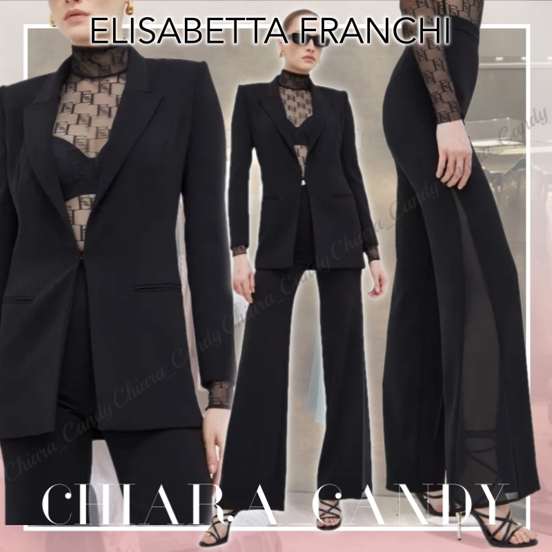 【24SS NEW】ELISABETTA FRANCHI / ジャケット＆パンツ スーツ