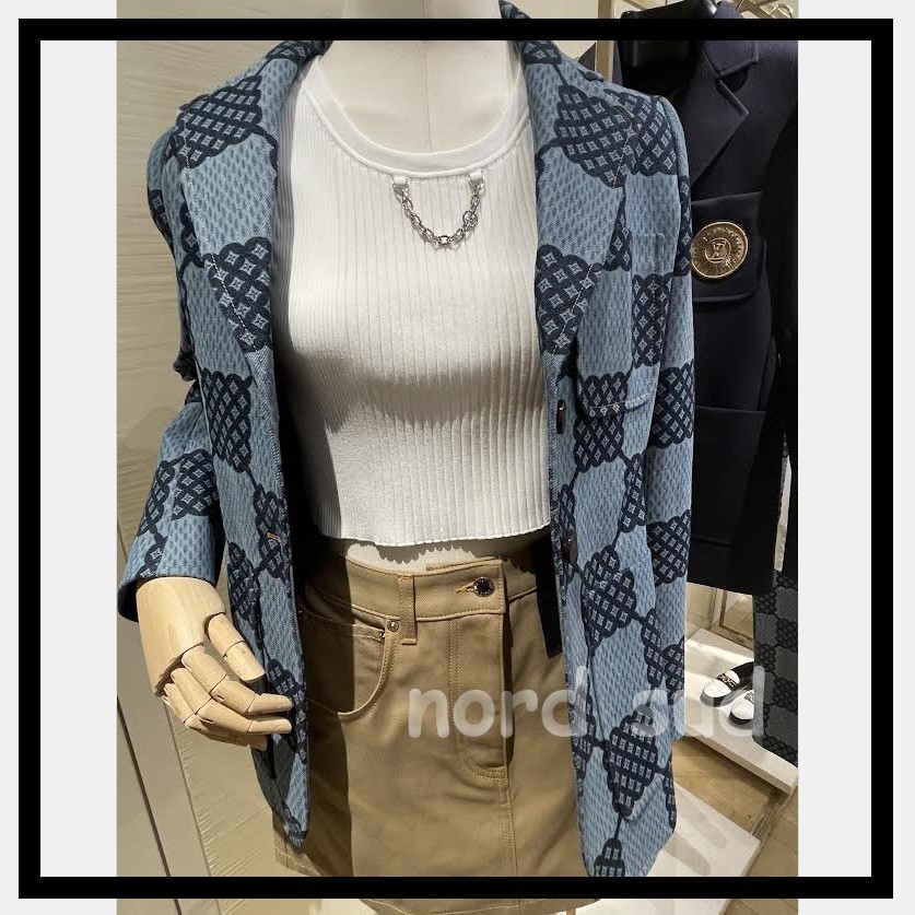 Louis Vuitton【新作】お洒落な ダミエデニムプレッピーブレザー