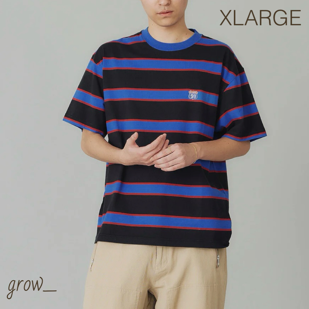 XLARGE XL91 ストライプ 半袖 Tシャツ 送料込
