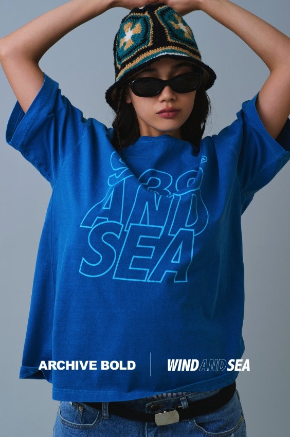 ◆24SS ARCHIVE BOLD X WIND AND SEA T-SHIRTS/3色◆