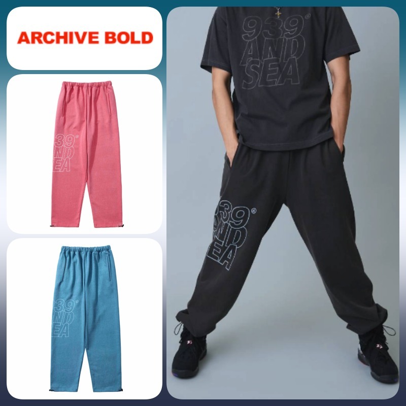 ◆24SS ARCHIVE BOLD X WIND AND SEA SWEAT PANTS/3色◆