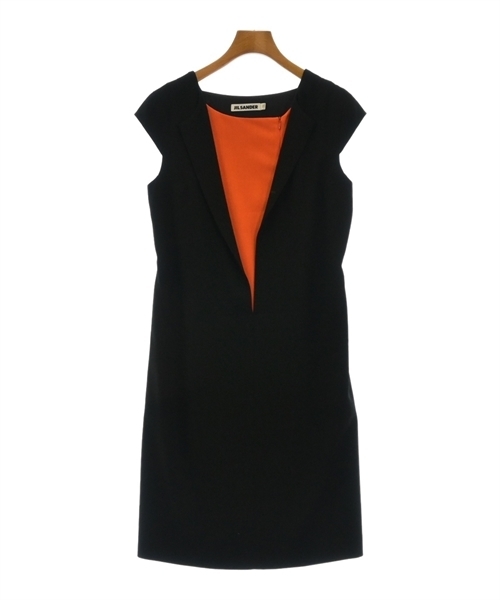 JIL SANDER ジルサンダー ワンピース 黒xオレンジ 4104824Y0104