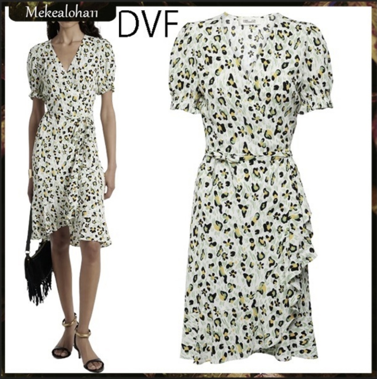 DVF☆エミリアプリントラップドレス