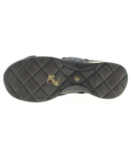 CHANEL シャネル スニーカー 黒 24.5cm 4100123E0071