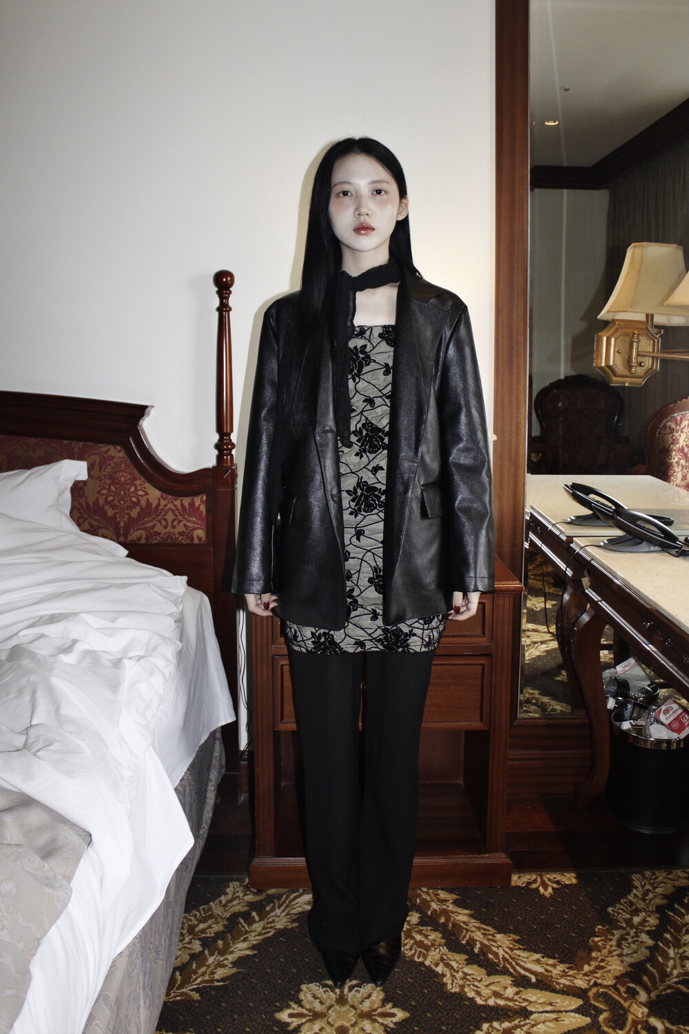 《sheismiae》 MIAE Rose lace mini dress