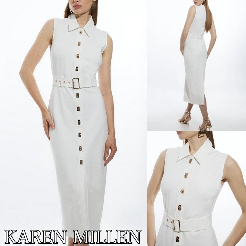 HOBBS LONDON ニーナ ラッフル ミディ ドレス Mia Spot Dress | Hobbs US |