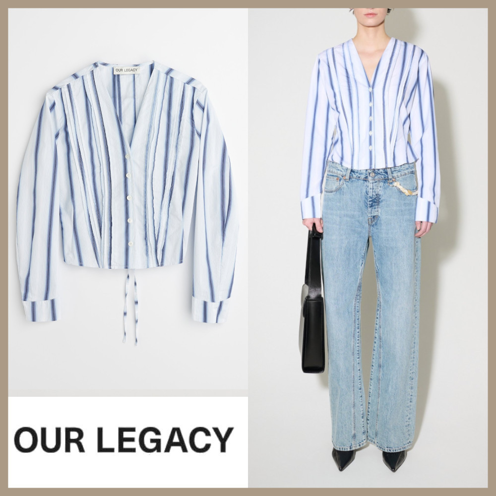 ★OUR LEGACY★ PLEATED BLOUSE プリーツ ブラウス
