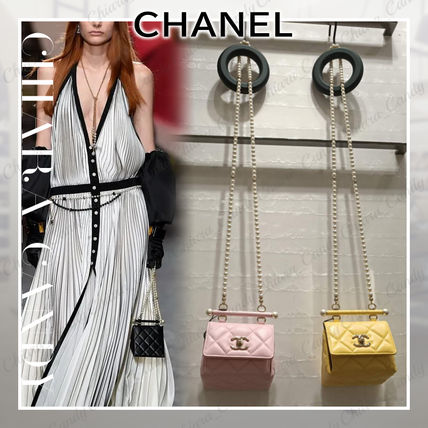 シャネル CHANEL ハンドバッグ パール クラッチ ピンク CHANEL - 美品 シャネル マトラッセ ココマーク クラッチバッグ