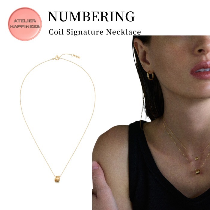 【NUMBERING】コイル シグネイチャー ネックレス 14K Gold